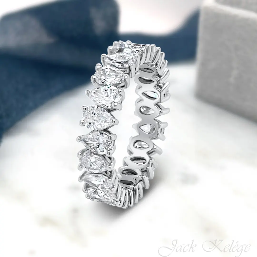 New Trendy Drainage Drip Silver Color Aesthetic Eternity Band Ring for Women Christmas Gift Jewelry Bulk Sell R7972