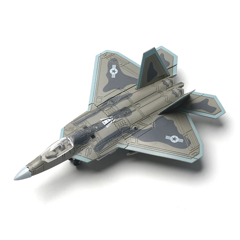 1/100 US F-22 Raptor Stealth Fighter Model Creative Military Series Building Blocks DIY Decor Assembled Toys For Christmas Gifts
