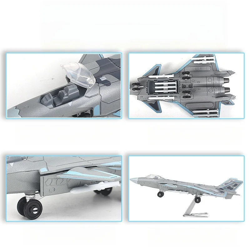 1/100 US F-22 Raptor Stealth Fighter Model Creative Military Series Building Blocks DIY Decor Assembled Toys For Christmas Gifts