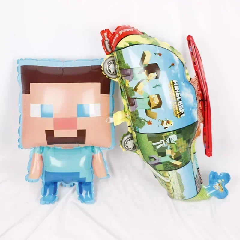 Minecrafte Birthday Party Decoration Aluminum Film Latex Balloon Home Party Decoration Supplies Halloween Christmas Decoration