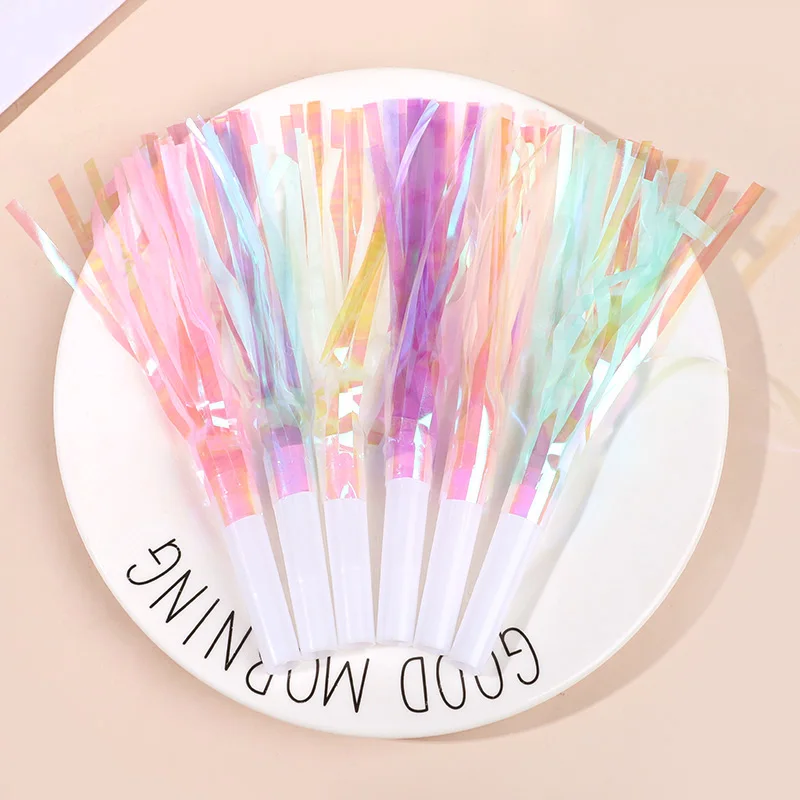6/12/36Pcs Colorful Blowout Whistles Kids Birthday Party Favors Pinata Filler Wedding Gift Cheer Props Christmas Noise Maker