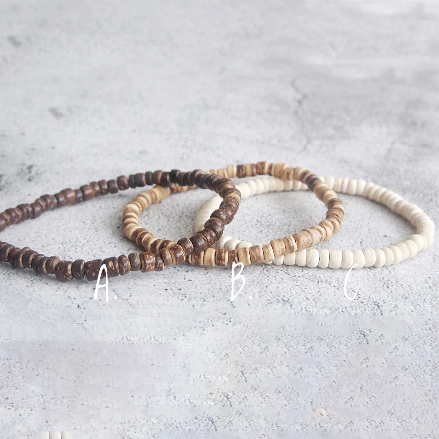 3pcs(1set), Surfer Bracelets, Boho Beaded Bracelet, Beach Bracelet, Men Bracelet Set, Christmas Gift, Gift for Him