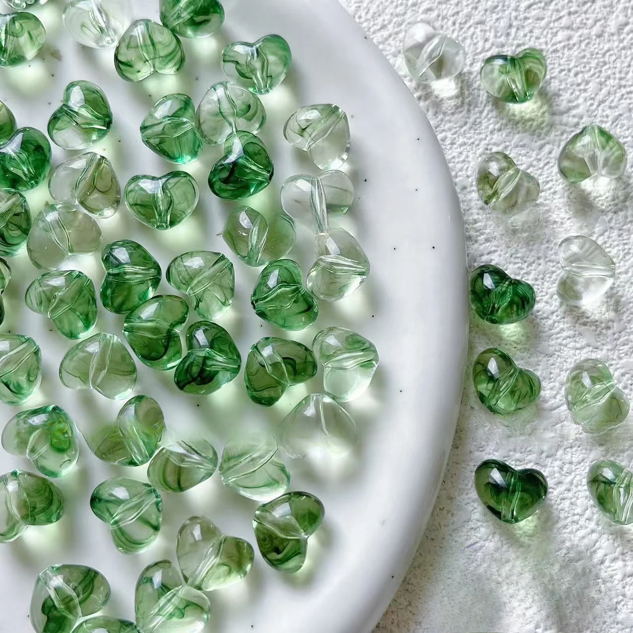 30 Pcs, 10*12mm, Fashionable, Multi-Color, Love Beads, Candy Color, Diy, Jewelry Making Materials, Suitable for Bracelets, Necklaces, Keychains, Christmas Handicrafts and Accessories