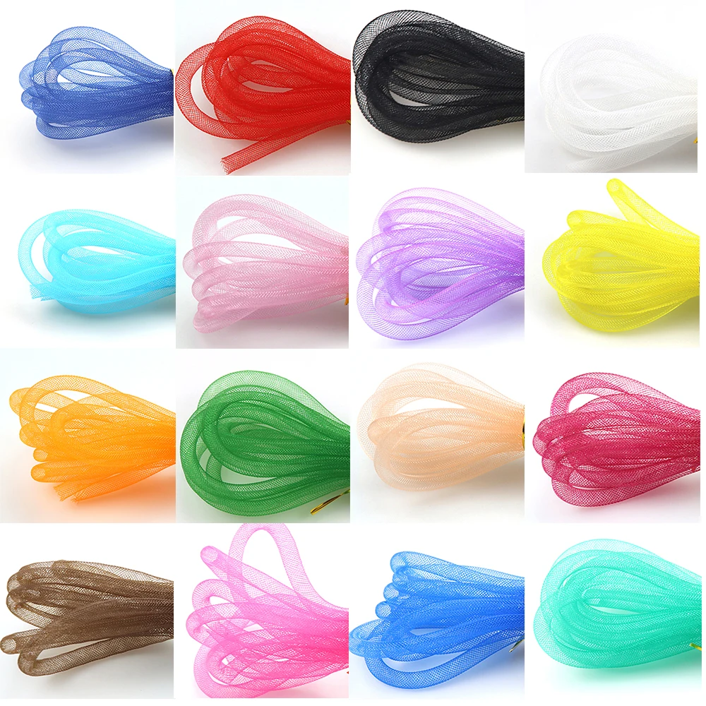 4/6/8MM Color Mesh String Bracelet and Necklace DIY Jewelry Making Kit with Choker Design - Gift, Ornament, Christmas Decoration