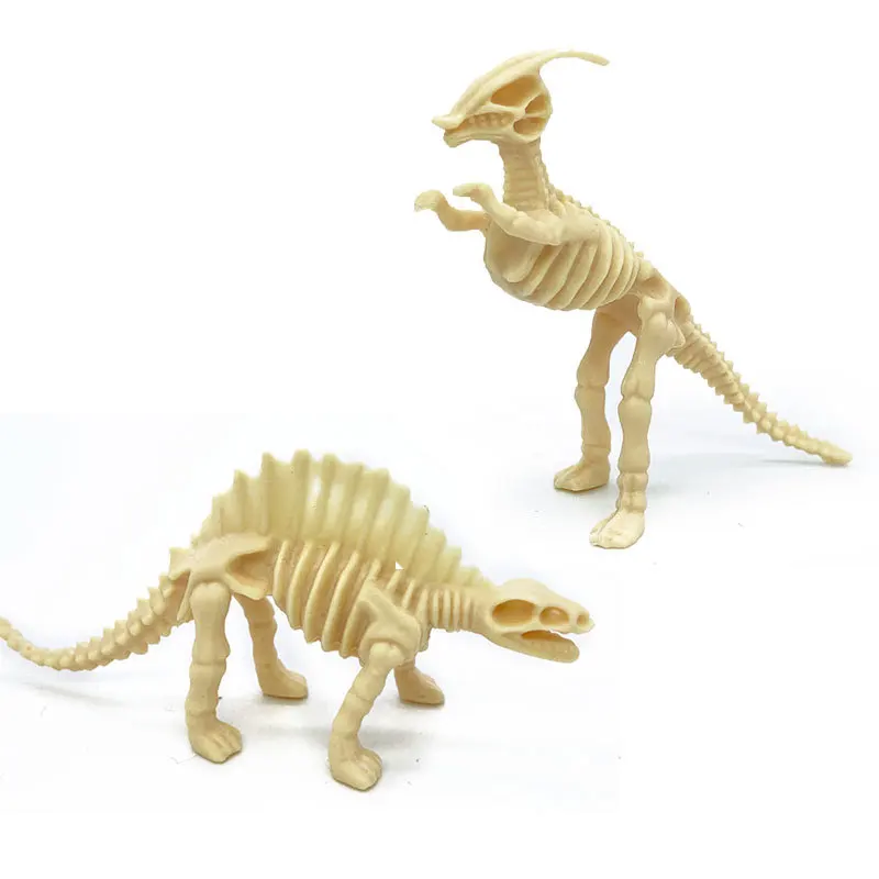 12pcs/set Jurassic Dinosaurs Skeleton Model Archaeology Tyrannosaurus Pterosaur Home Decoration Toys For Christmas Gifts