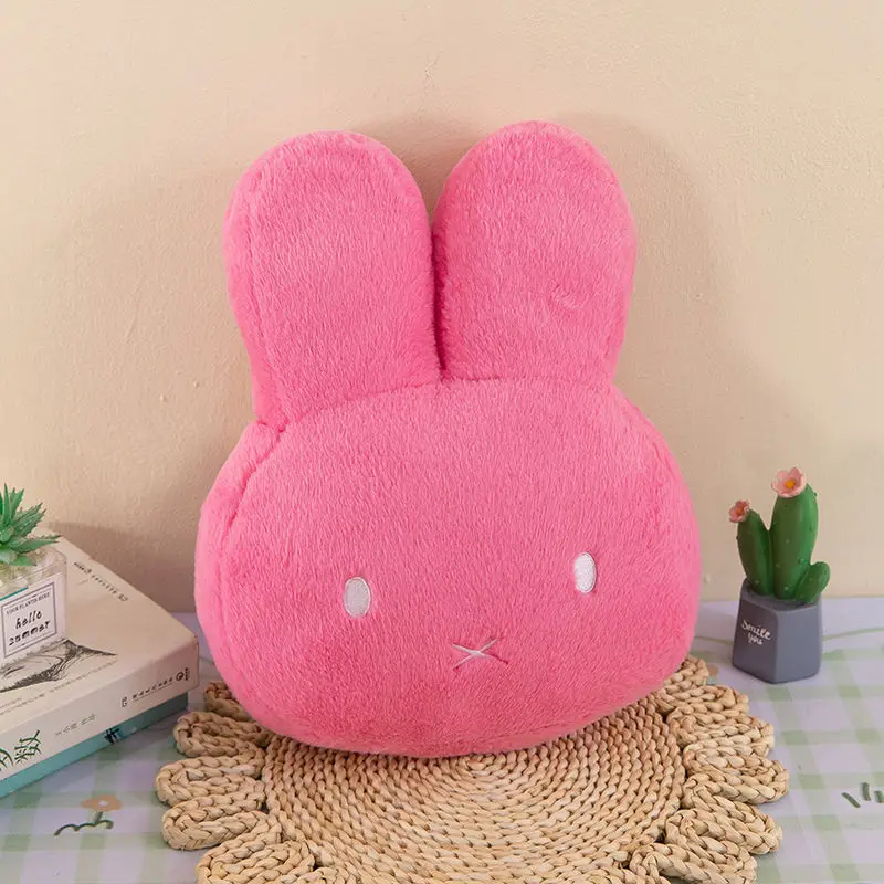 Kawaii Miffy Plush Pillow Cute Sweet Doll Toy Creative Room Decoration Cartoon Ornament Birthday Christmas Gift
