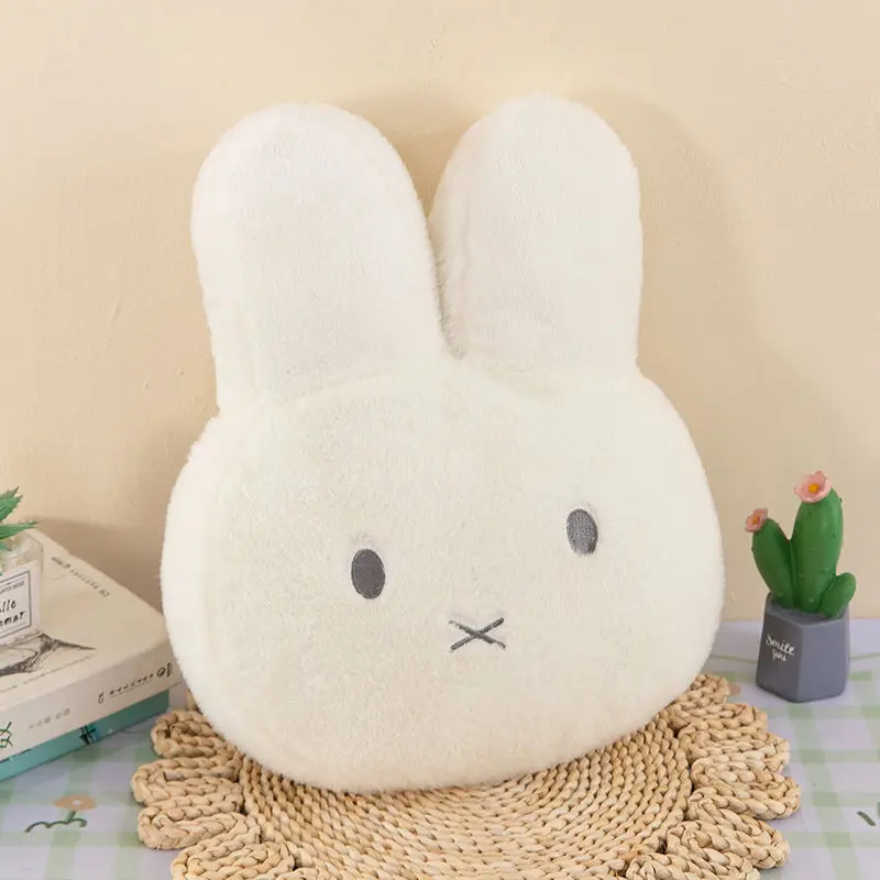 Kawaii Miffy Plush Pillow Cute Sweet Doll Toy Creative Room Decoration Cartoon Ornament Birthday Christmas Gift