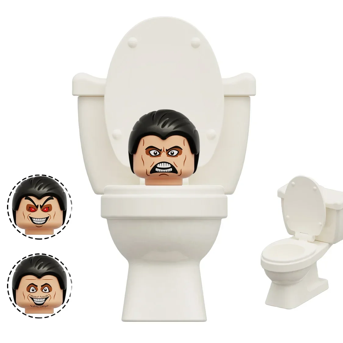4CM Skibidi Toilet Man Mini Figure Monitor Building Blocks Audio Camera Man Toys Boy Children Christmas Birthday Gift