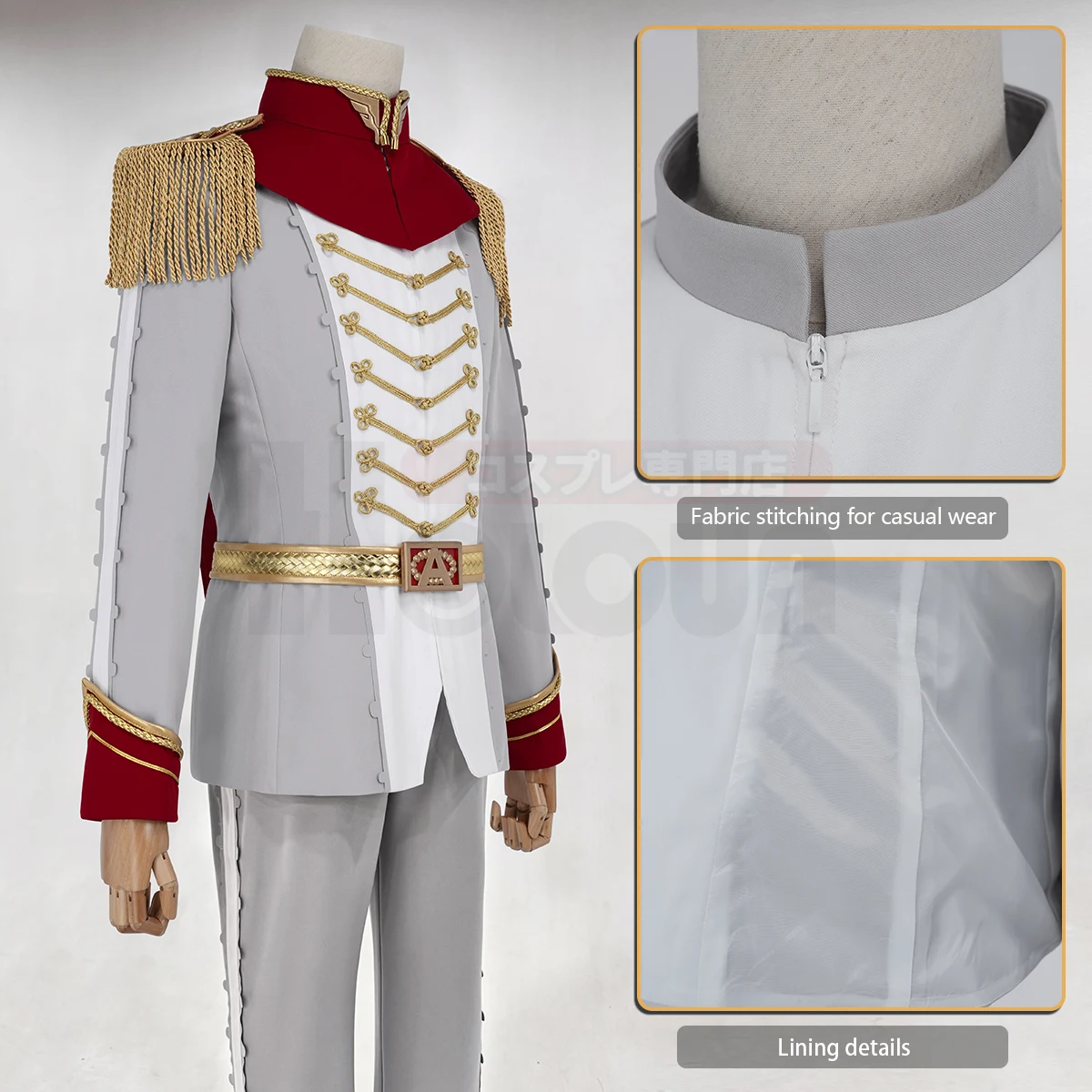 HOLOUN P5 Game Akechi Goro Cosplay Costume Wig Crow Grey Uniform Mask Cos Convention Stage Comic Suit Christmas New Year Gift