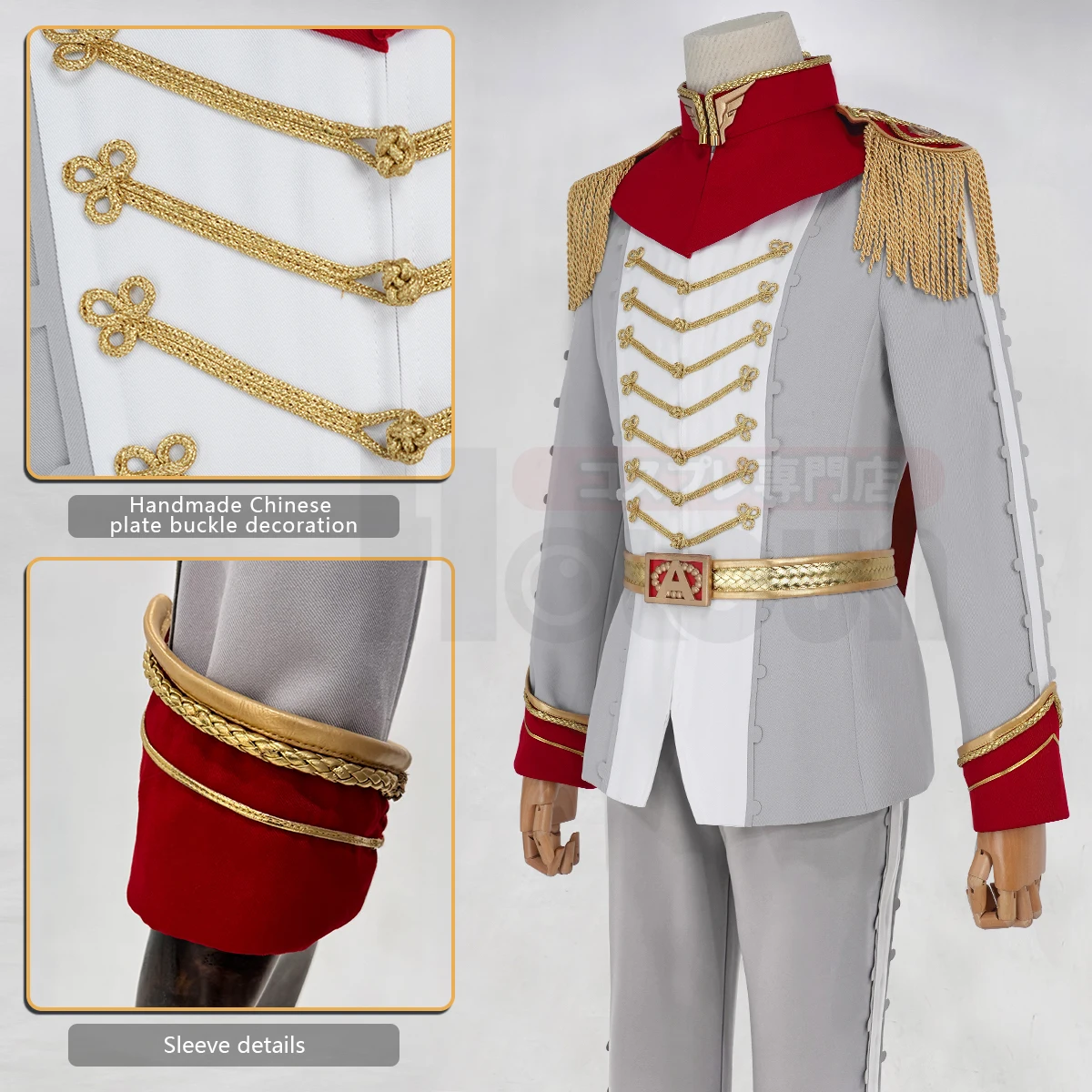 HOLOUN P5 Game Akechi Goro Cosplay Costume Wig Crow Grey Uniform Mask Cos Convention Stage Comic Suit Christmas New Year Gift