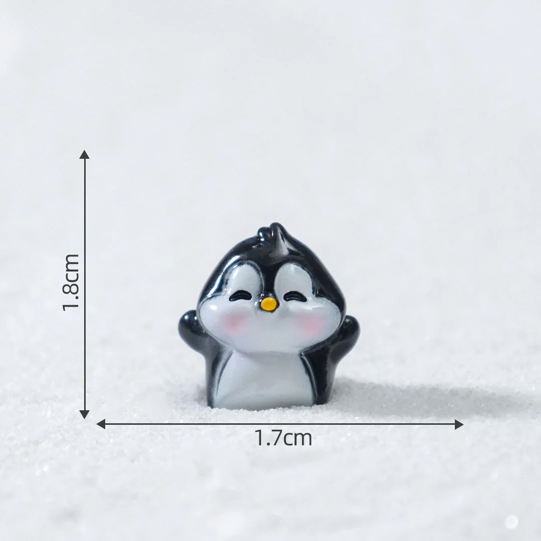 10pcs Christmas Snowman Elk Bobsleigh Mini Resin Jewelry Pendant DIY3D Glossy Micro-Landscape Desktop Small Decorative Item