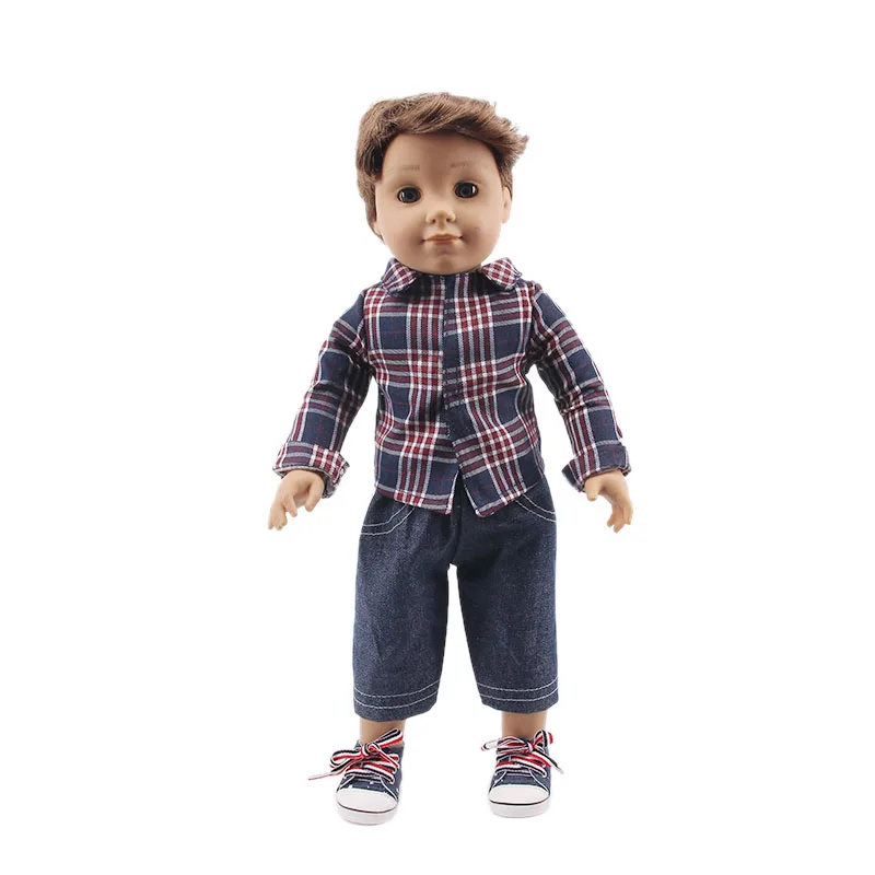 Doll Clothes 3Pcs/Set Hat+ Sweater+Jeans For 18Inch American&43Cm Baby Doll Accessories,Our Generation Baby Girl`s Christmas Toy