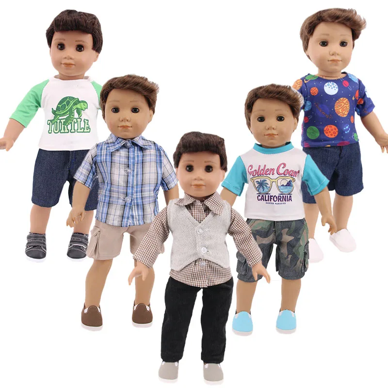 Doll Clothes 3Pcs/Set Hat+ Sweater+Jeans For 18Inch American&43Cm Baby Doll Accessories,Our Generation Baby Girl`s Christmas Toy