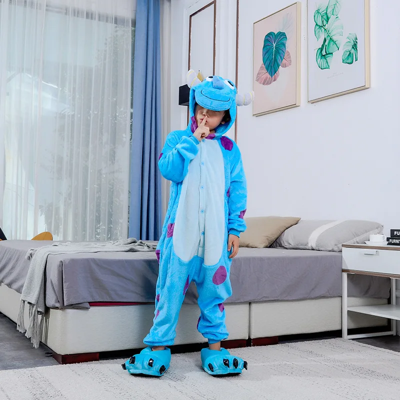Women Men Onesies Kigurumi Sulley Cartoon Onesie Anime Pajamas Winter Outfit Festival Party Suit Gift For Halloween Christmas