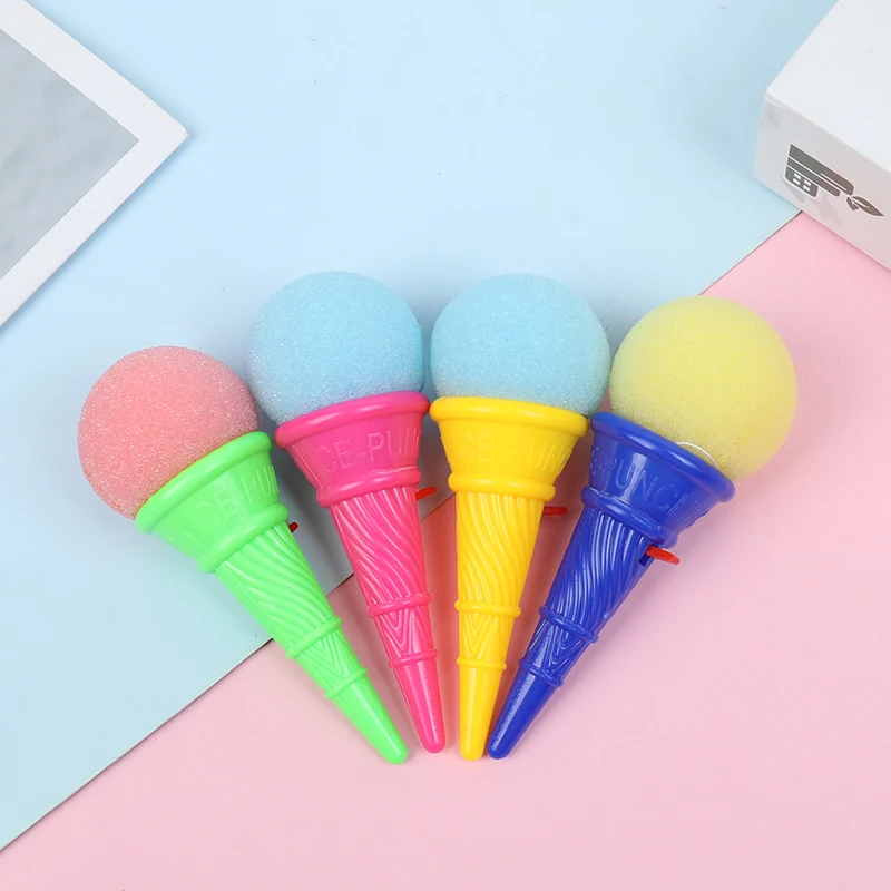 10/20/30Pcs Ice Cream Shooters Soft Sponge Ball Catapult Toy Kids Birthday Party Favors Pinata Goodie Bag Filler Christmas Gifts