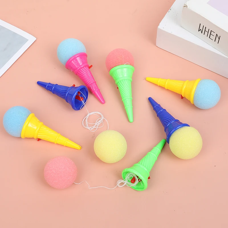 10/20/30Pcs Ice Cream Shooters Soft Sponge Ball Catapult Toy Kids Birthday Party Favors Pinata Goodie Bag Filler Christmas Gifts