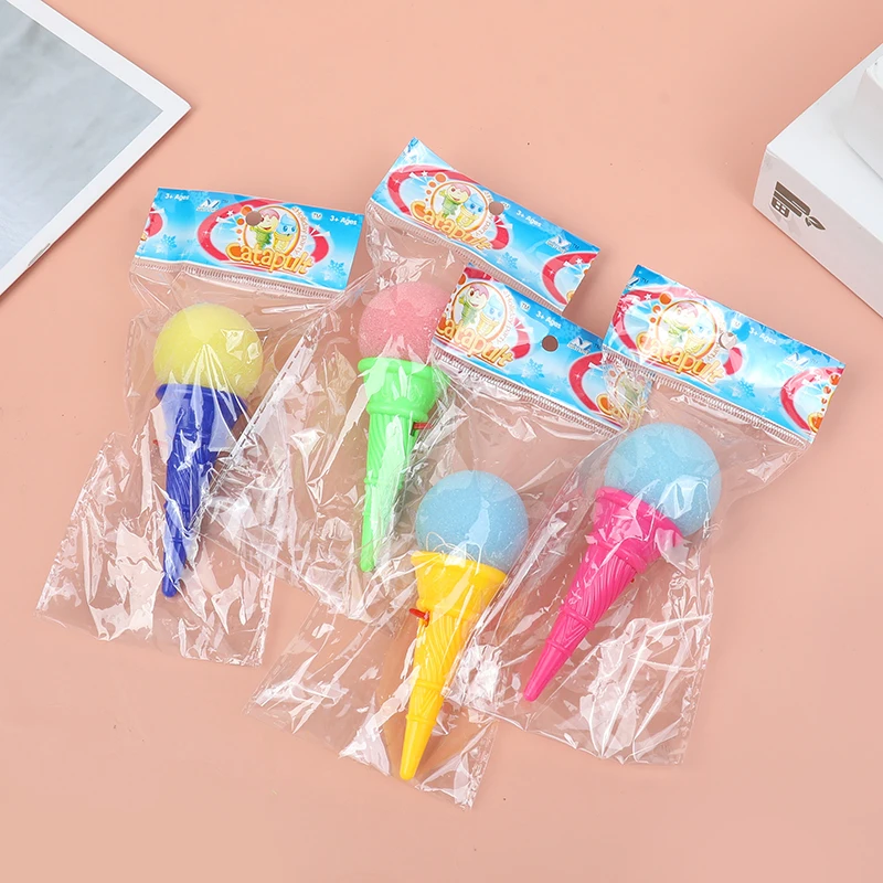 10/20/30Pcs Ice Cream Shooters Soft Sponge Ball Catapult Toy Kids Birthday Party Favors Pinata Goodie Bag Filler Christmas Gifts