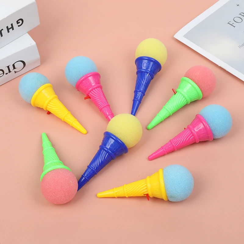 10/20/30Pcs Ice Cream Shooters Soft Sponge Ball Catapult Toy Kids Birthday Party Favors Pinata Goodie Bag Filler Christmas Gifts