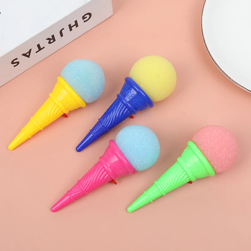 10/20/30Pcs Ice Cream Shooters Soft Sponge Ball Catapult Toy Kids Birthday Party Favors Pinata Goodie Bag Filler Christmas Gifts