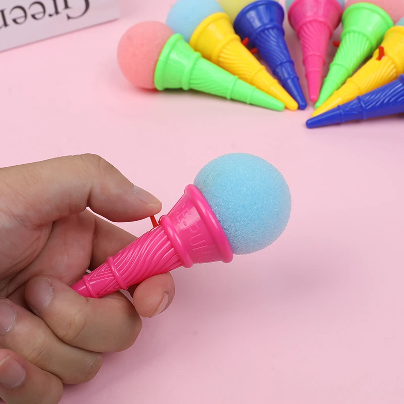 10/20/30Pcs Ice Cream Shooters Soft Sponge Ball Catapult Toy Kids Birthday Party Favors Pinata Goodie Bag Filler Christmas Gifts
