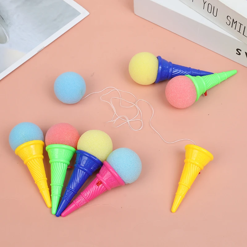 10/20/30Pcs Ice Cream Shooters Soft Sponge Ball Catapult Toy Kids Birthday Party Favors Pinata Goodie Bag Filler Christmas Gifts