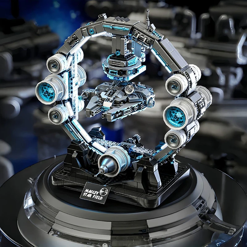 New Star Plan Building Blocks Model Falcon Spaceship DIY Building Toys Sets Cool Room Ornament Christmas Gifts for Boys Adult