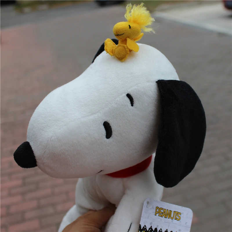 1piece 25CM Peanuts Snoopy with Woodstock bird Plush soft toys Snoopy dog toys best Christmas present Valentine's Day gift