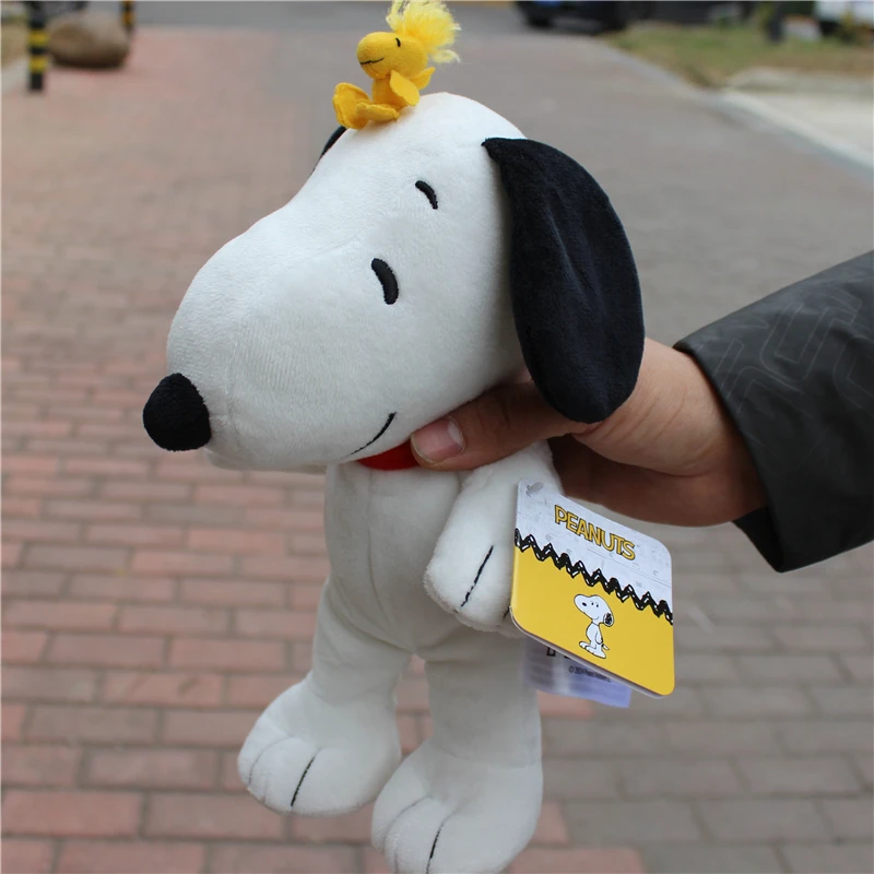 1piece 25CM Peanuts Snoopy with Woodstock bird Plush soft toys Snoopy dog toys best Christmas present Valentine's Day gift