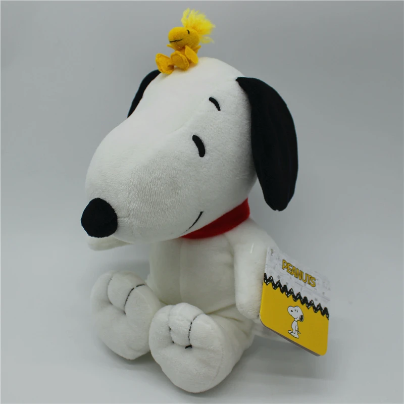 1piece 25CM Peanuts Snoopy with Woodstock bird Plush soft toys Snoopy dog toys best Christmas present Valentine's Day gift