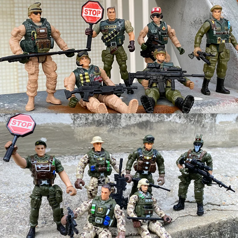 Parachute Toy Army Police Military Snow Navy Soldier Action Figure Toy Hand Throwing Kids Game for Boy Children Christmas Gift