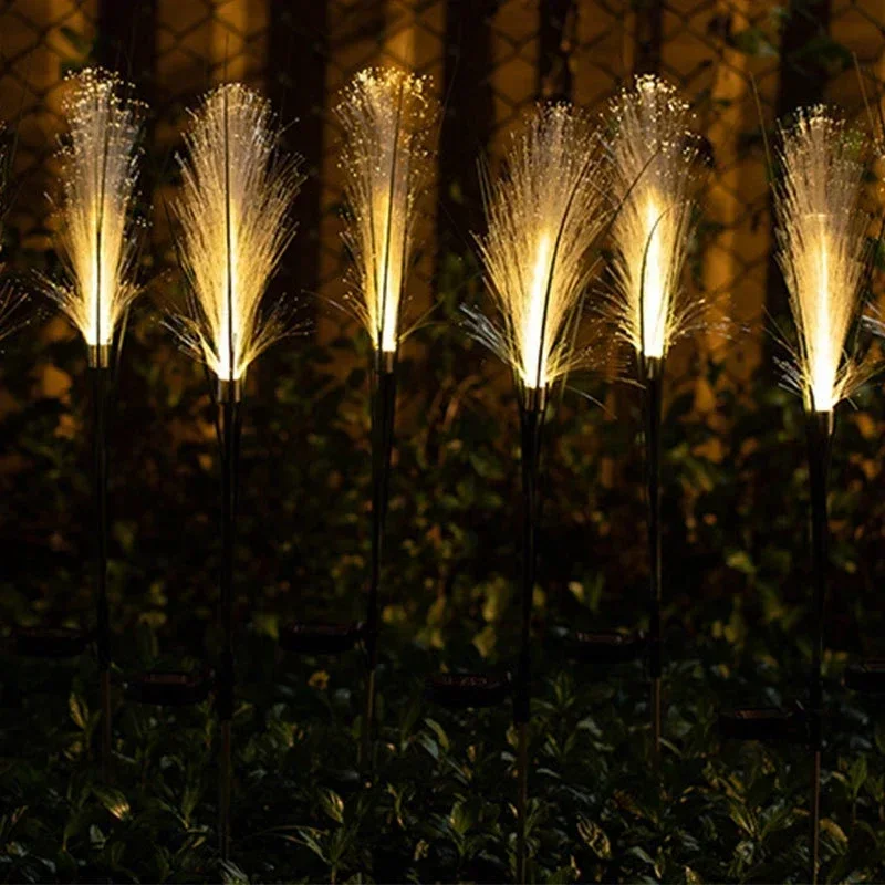 LED Solar Garden Reed Lamp Outdoor Waterproof Lawn Light Yard Christmas Decoration Path Lighting Decor Solar Power Light