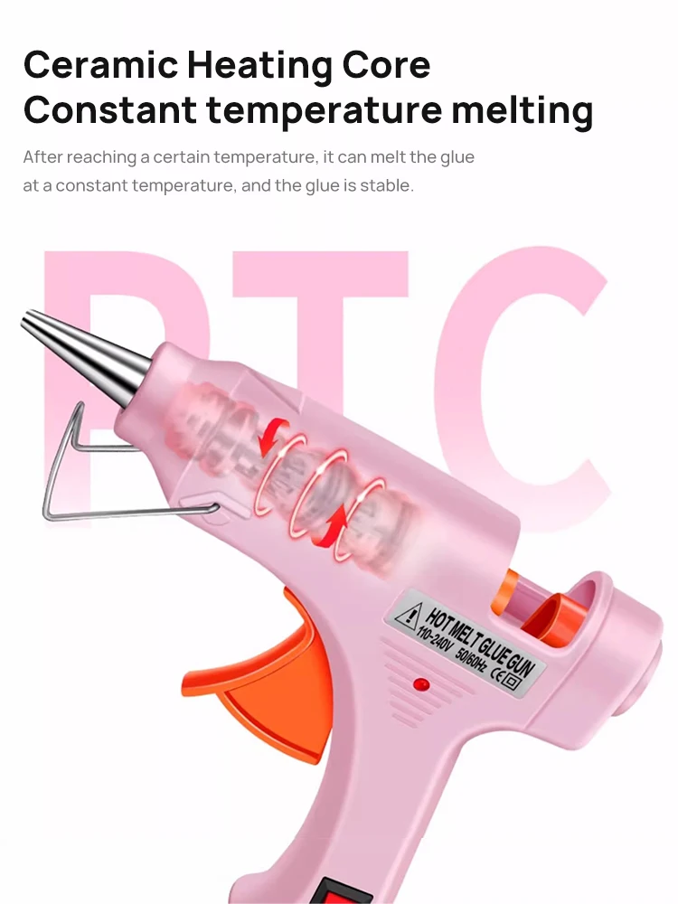 50/70W Mini Home Hot Melt Glue Gun Handmade Jewelry Accessories DIY Christmas Decoration Tool With Glue Gun Stick 7mm