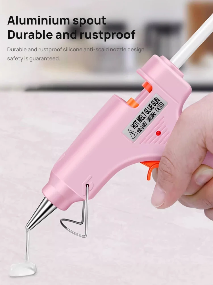 50/70W Mini Home Hot Melt Glue Gun Handmade Jewelry Accessories DIY Christmas Decoration Tool With Glue Gun Stick 7mm