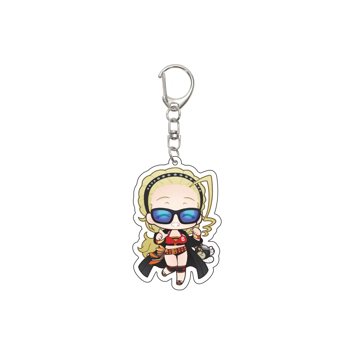 55MM Anime GIRLS und PANZER The Movie Keychain Nishizumi Miho/Akiyama Yukari Key Chain Acrylic Model Plate Christmas Gifts