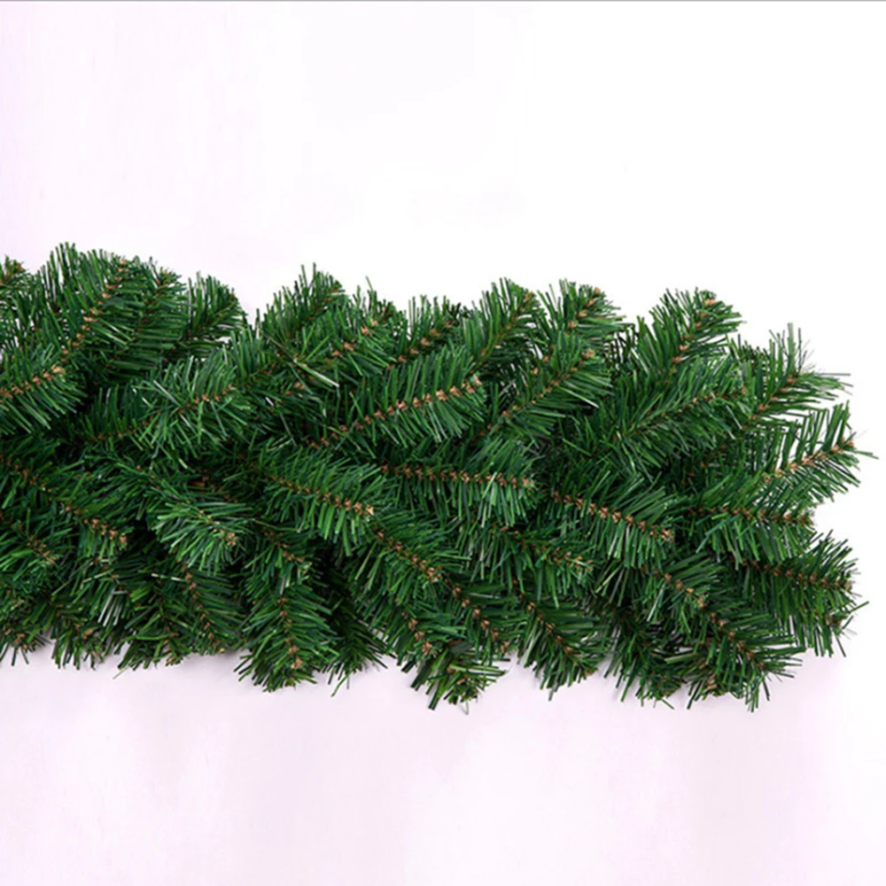 1pcs 2.7M Artificial Green Christmas Garland Wreath Christmas Pine Tree Rattan Decor Home Decor Xmas Stair Decoration