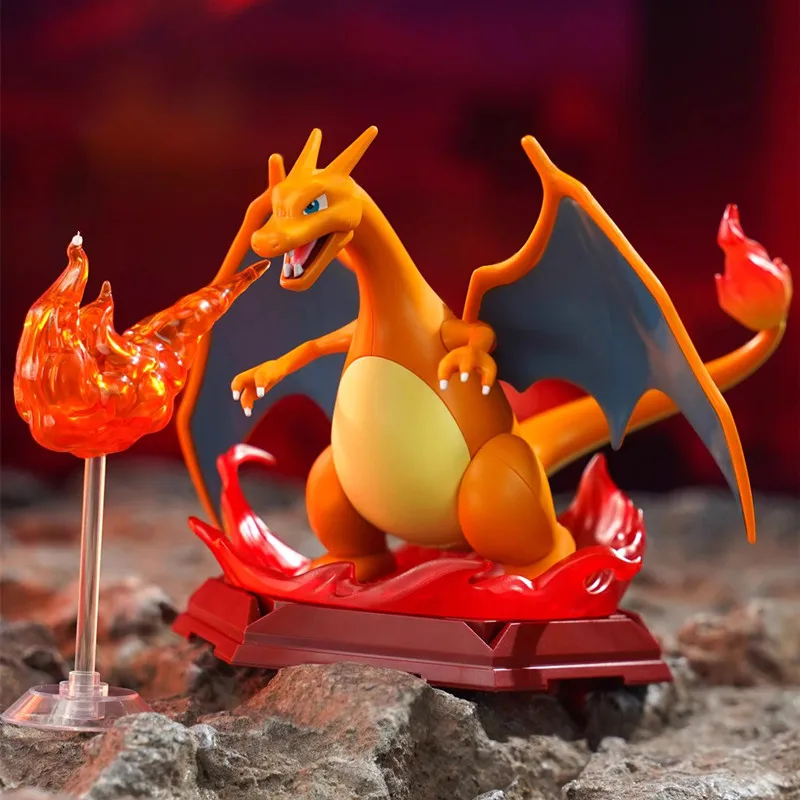 Gengar Charizard Eevee Dragonite Gardevoir Garchomp Anime Figure Model Peripheral Assemble Toys Blind Box Ornament Birthday Gift