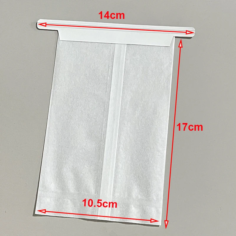 100pcs White Cotton Paper Bags 10.5*17cm Photo Cards DIY Handmade Jewelry Packaging Pouches with Wire Gift Christmas Wrapping