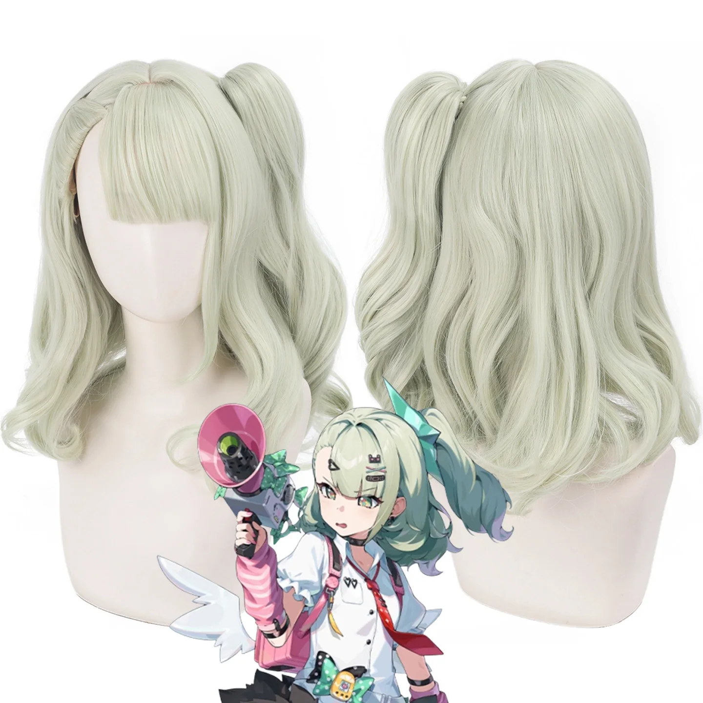 Zenless Zone Zero Sunna Cosplay Costume Wig Anime Game ZZZ Sunna Christmas Halloween Party Clothing