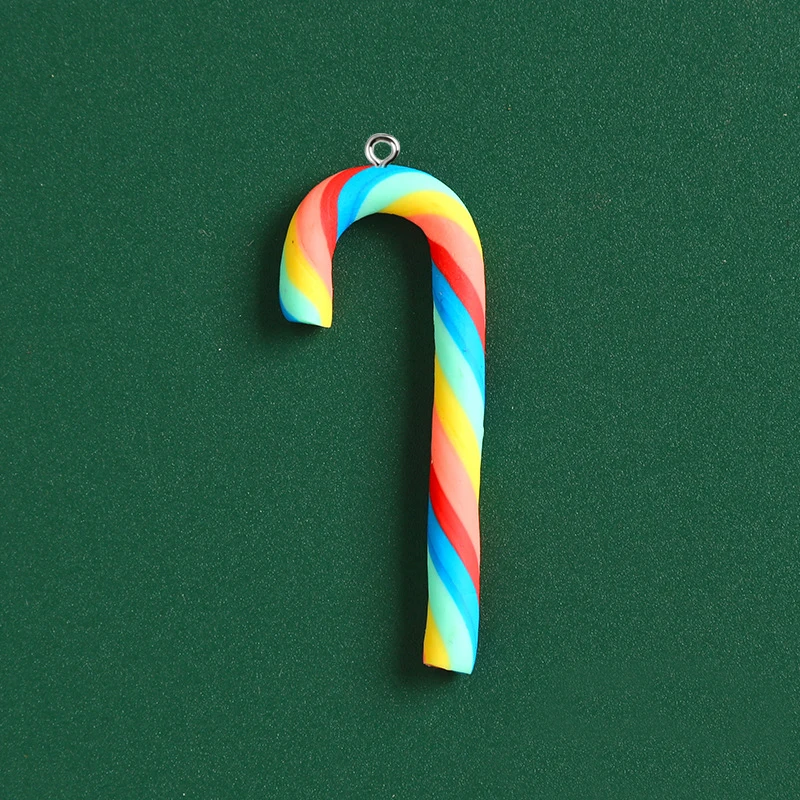 10pcs Cute Clay Christmas Pendants Charms Resin Pendant For Jewelry Making Accessories DIY Earrings Necklace Keychain