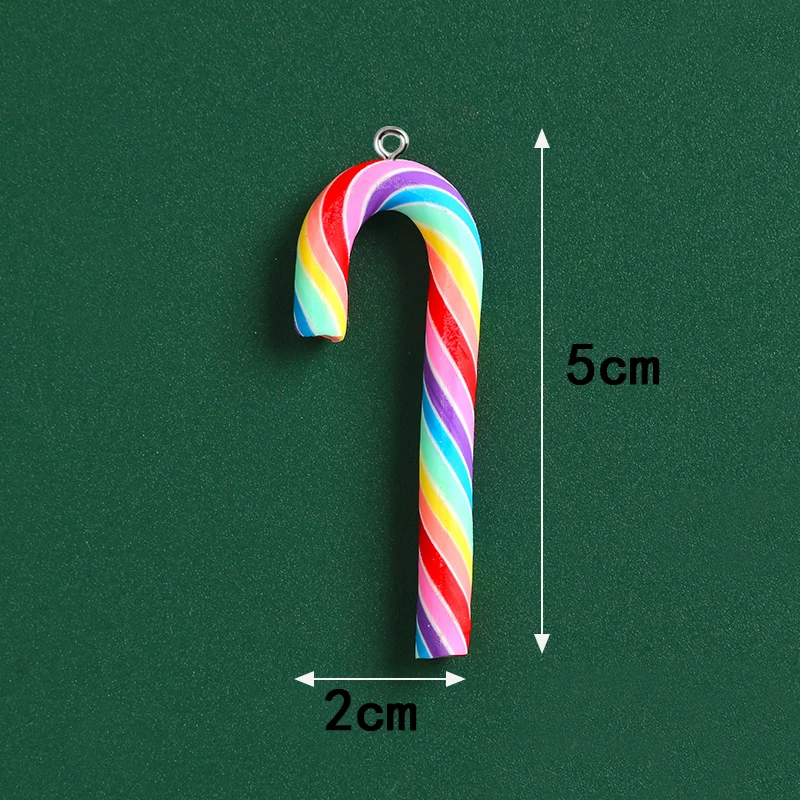 10pcs Cute Clay Christmas Pendants Charms Resin Pendant For Jewelry Making Accessories DIY Earrings Necklace Keychain