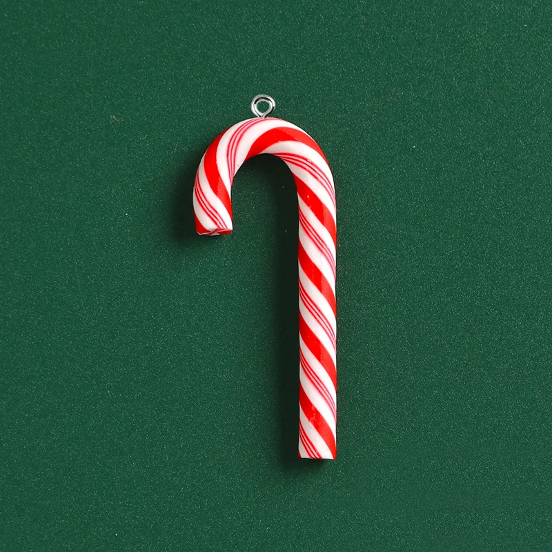 10pcs Cute Clay Christmas Pendants Charms Resin Pendant For Jewelry Making Accessories DIY Earrings Necklace Keychain