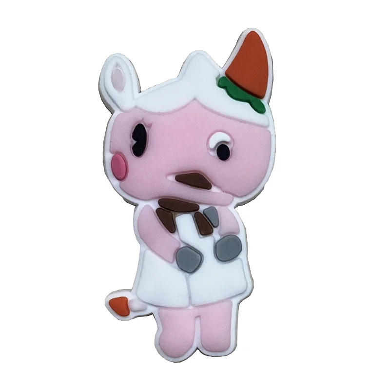 12-24Pcs Animals Cartoon Shoe Charms For Slides Sandals, PVC Shoe Decoration Accessories For Christmas Birthday Gift Party Favor