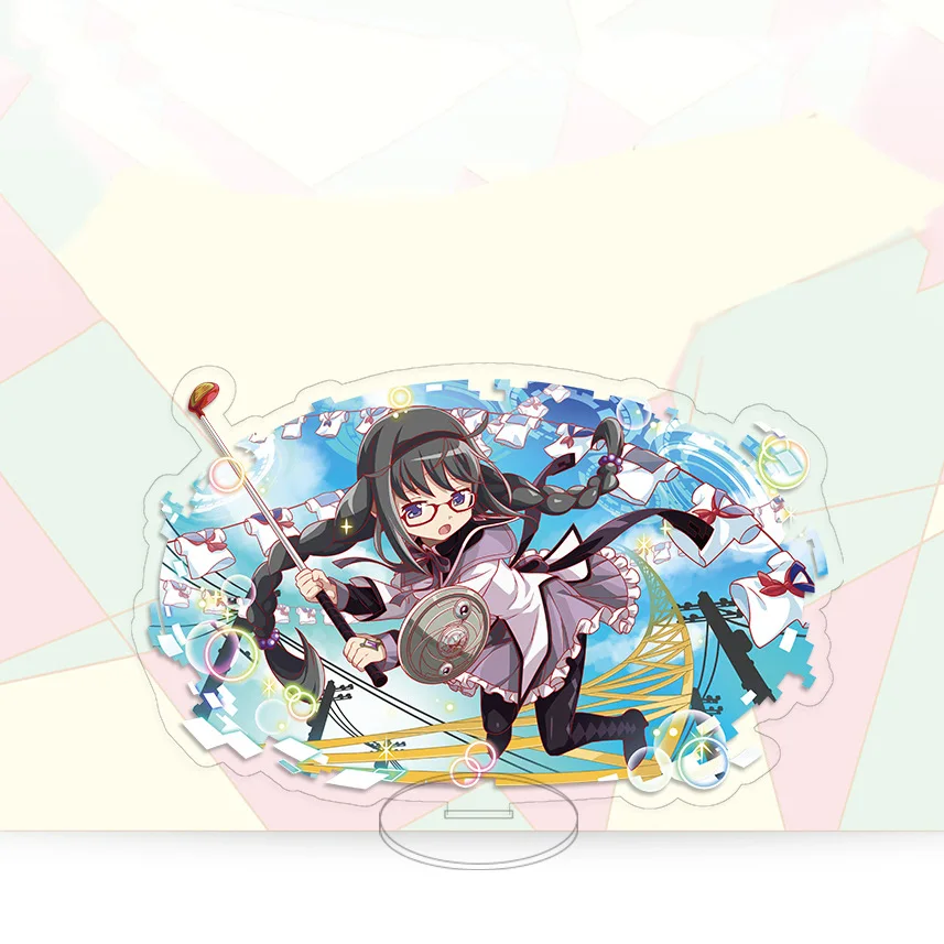 15cm Anime Puella Magi Madoka Magica Acrylic Stand Model Figure Cosplay Plate Holder Topper Cartoon Birthday Fans Christmas Gift