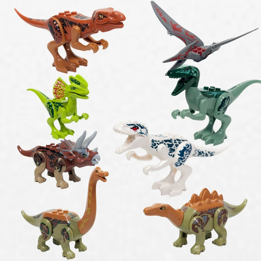 327pcs Jurassic Dinosaur Escape From Ocean Building Block Alive Ship Mosasaurus Assembly Bricks Educational Toy Christmas Gift