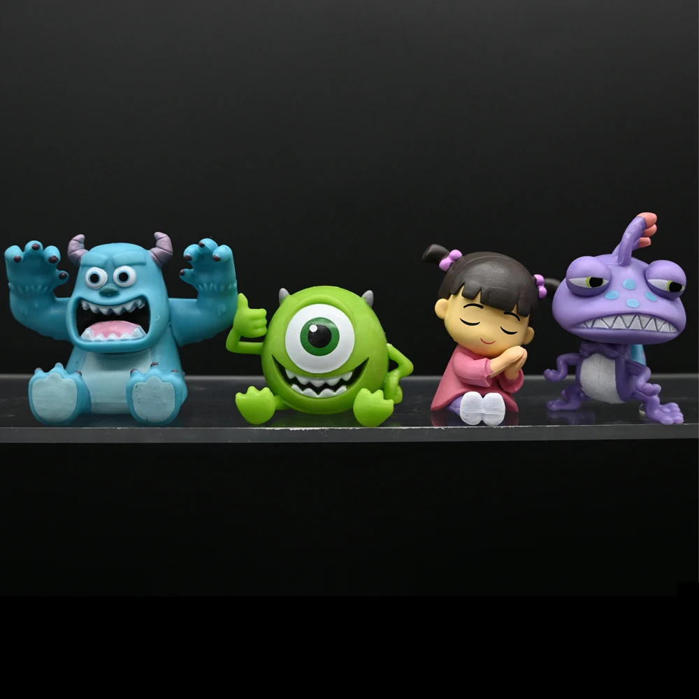 Q Version University Monsters Inc Anime Figures Michael Wozosky Randall Boggs Model Toys Kids Christmas Gift