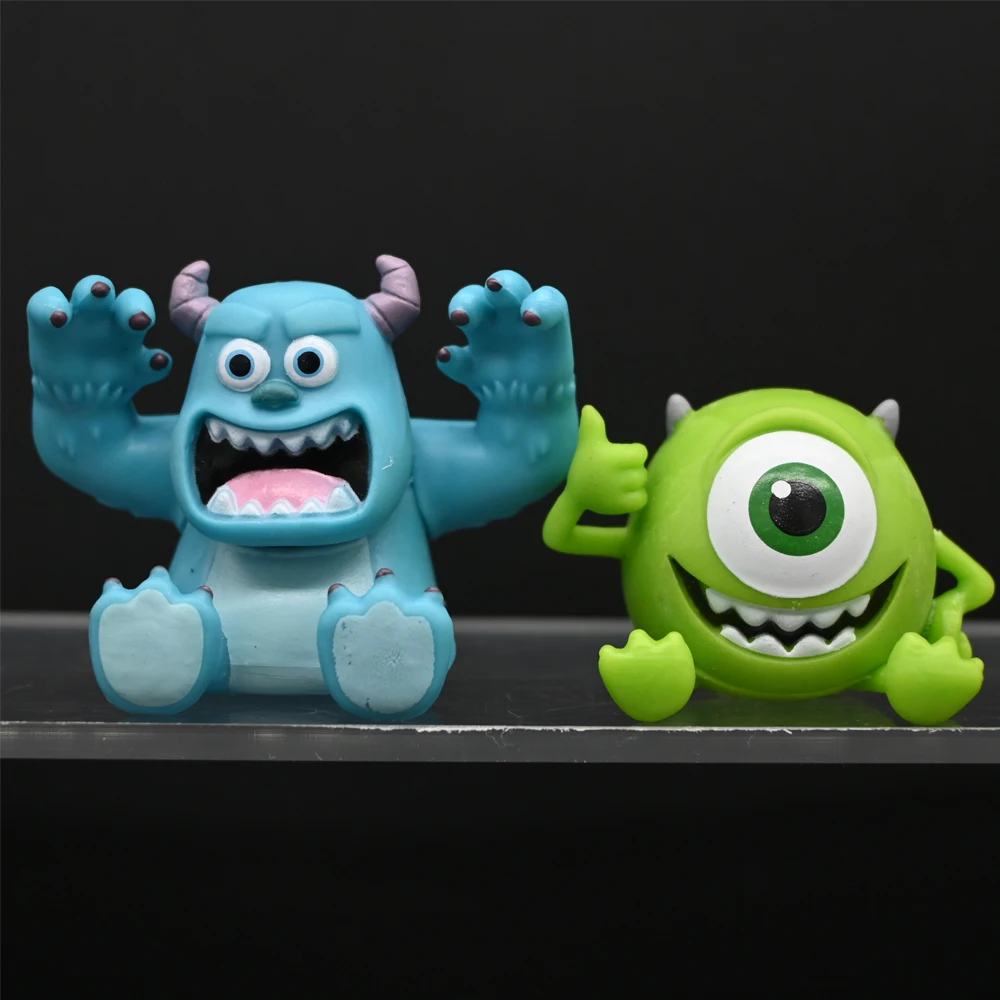Q Version University Monsters Inc Anime Figures Michael Wozosky Randall Boggs Model Toys Kids Christmas Gift