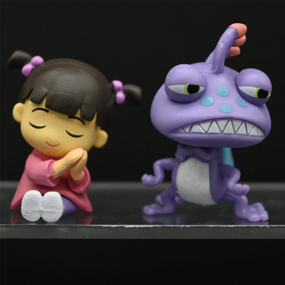 Q Version University Monsters Inc Anime Figures Michael Wozosky Randall Boggs Model Toys Kids Christmas Gift