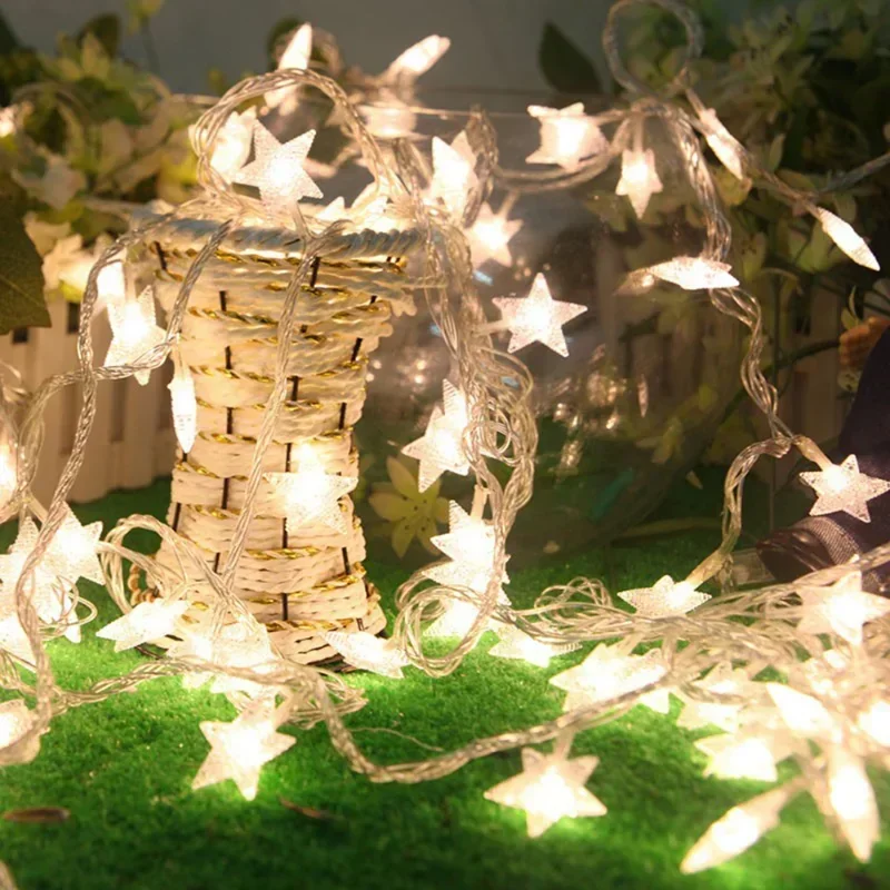 1.5M/3M/6M/10M LED String Lights Star Chain Lights Garland Lamps Bulb Fairy Lights Party Home Wedding Garden Christmas Decor