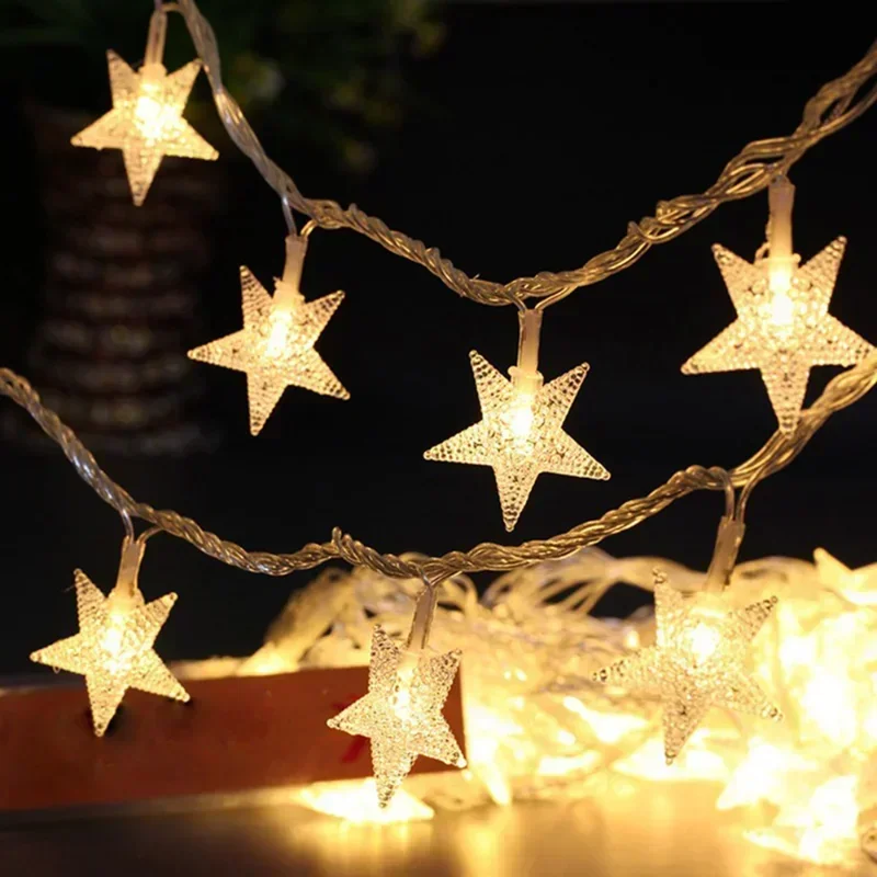 1.5M/3M/6M/10M LED String Lights Star Chain Lights Garland Lamps Bulb Fairy Lights Party Home Wedding Garden Christmas Decor