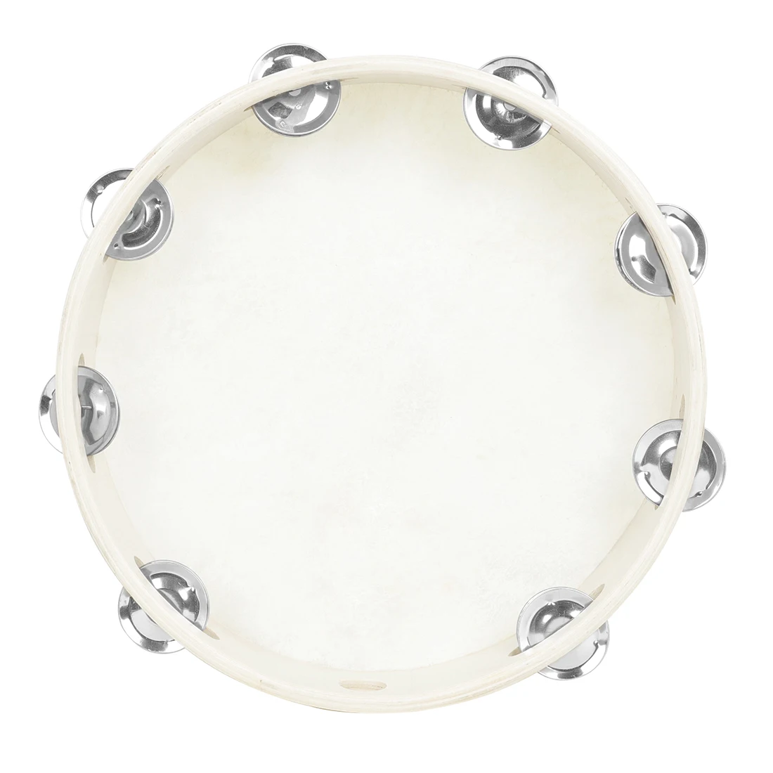 IRIN 8/10inch Tambourine Orff Sheepskin Drum Wood Tambour Panderos Bell Jingles Percussion Musical Instruments Christmas Gift